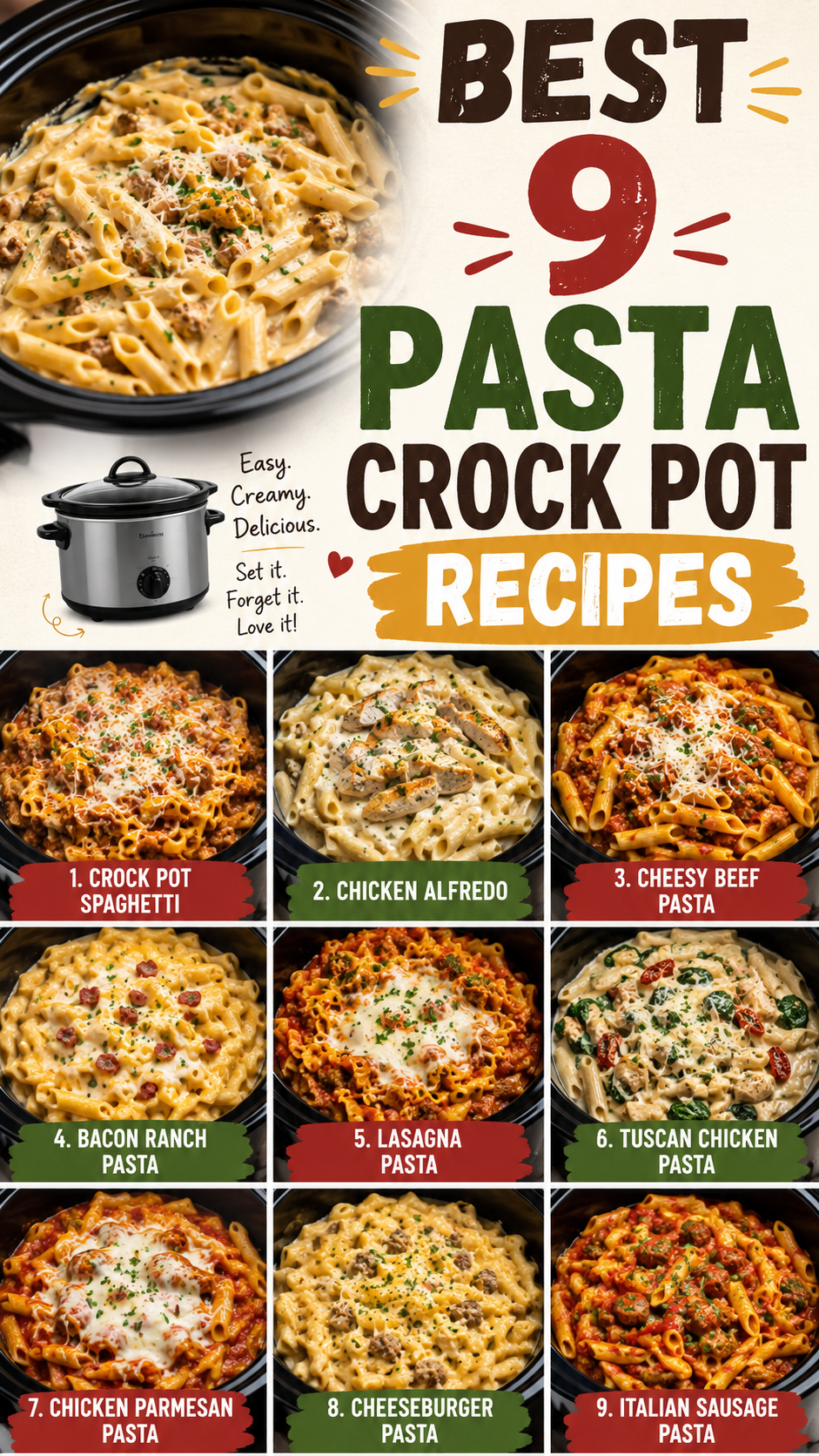 Crock Pot Pasta Recipe