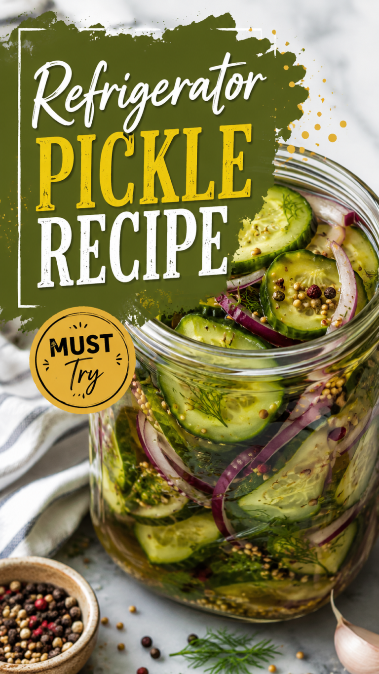Refrigerator pickle recipe
